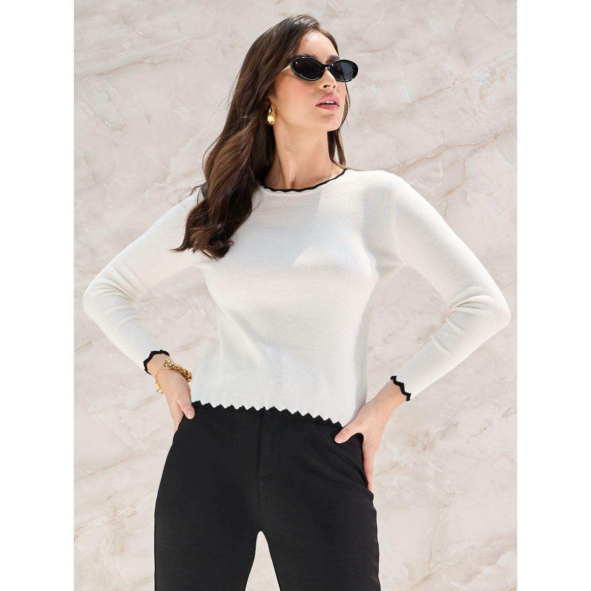أفرول مضلع بتداخل لون مغاير-women-winterwear-cardigansandjumpers-cardigans-image-3