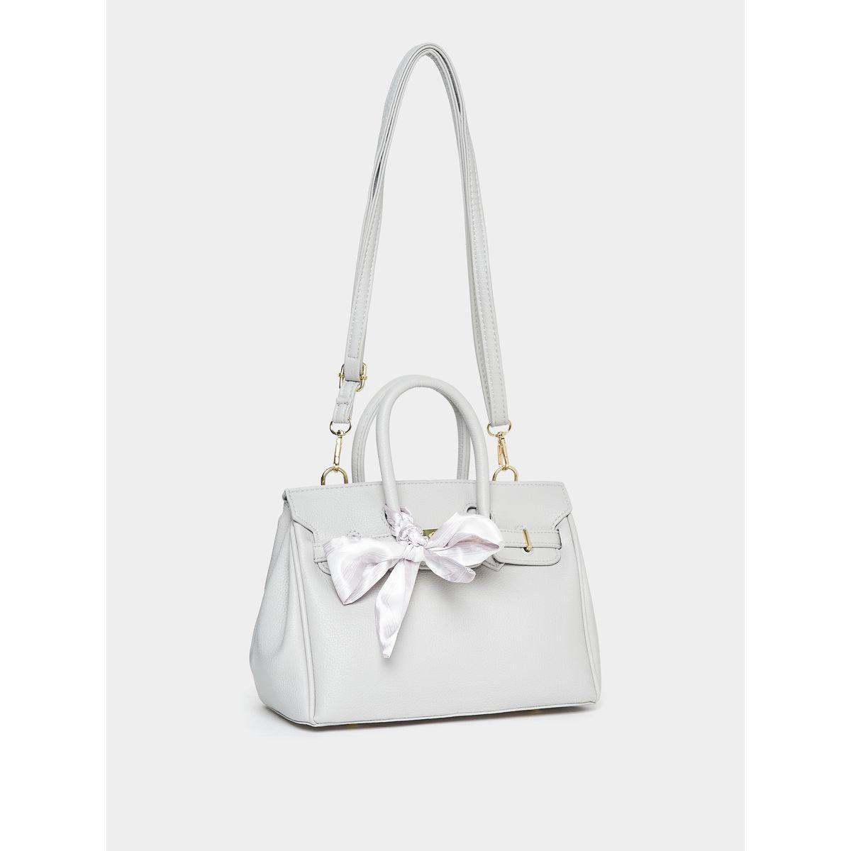 Styli Tie Ribbon Design Handbag with Turn Lock-women-bagsandwallets-handbags-image-1