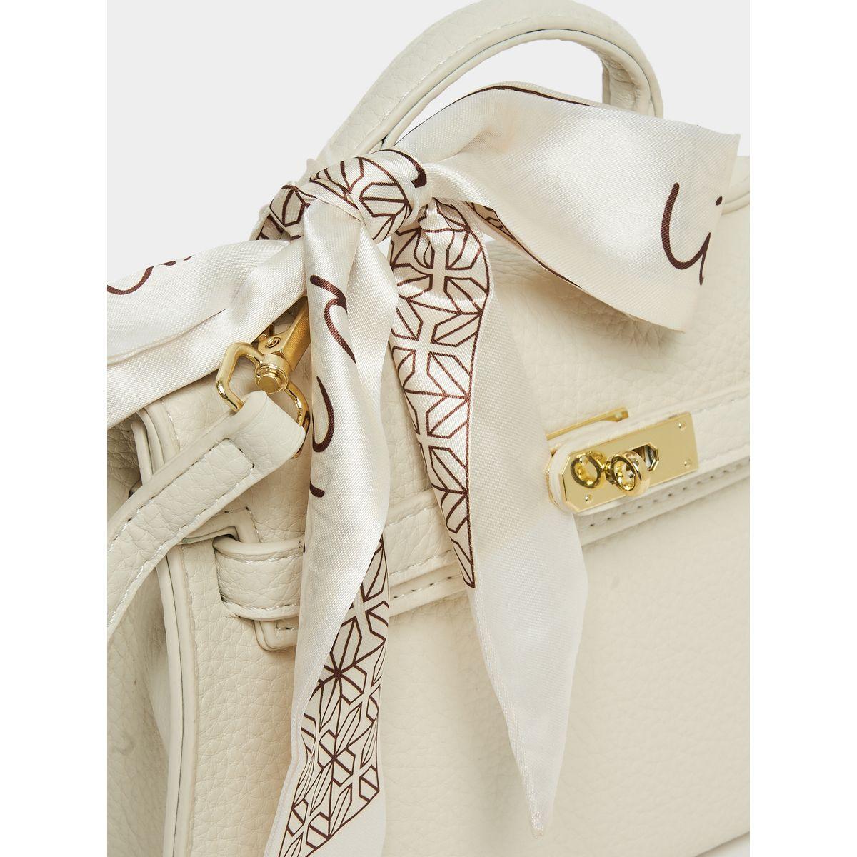 Styli Scarf Design Handbag with Push-Lock-women-bagsandwallets-handbags-image-5