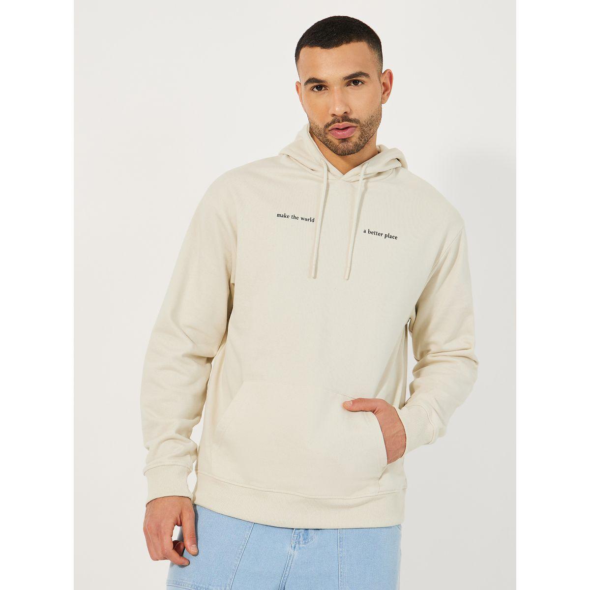 هودي فليس بقصة مريحة وطبعة مريحة-men-winterwear-hoodiesandsweatshirts-image-1