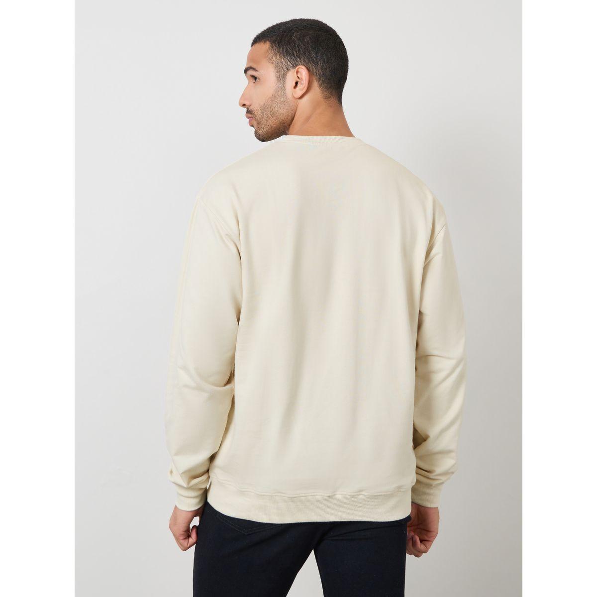 Styli Relaxed Fit Puff Print Fleece Sweatshirt-men-winterwear-hoodiesandsweatshirts-image-4