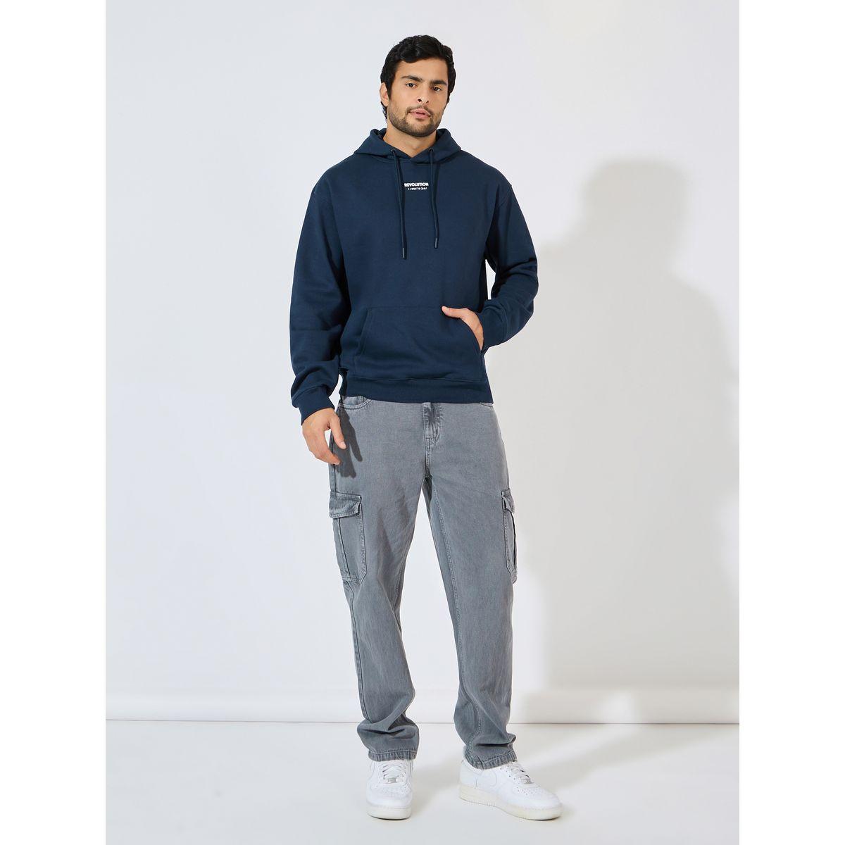 Styli Relaxed Fit Puff Print Fleece Hoodie-men-winterwear-hoodiesandsweatshirts-image-2