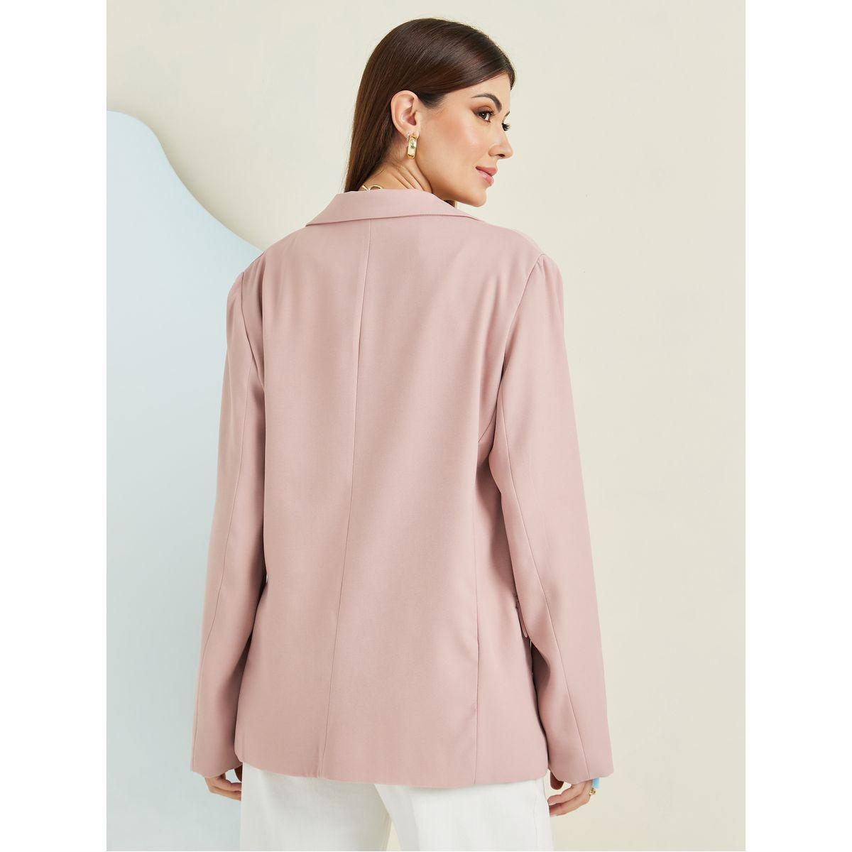 Styli Oversized Single Breasted Blazer With Flap Detail-women-clothing-coatsandjackets-blazers-image-5