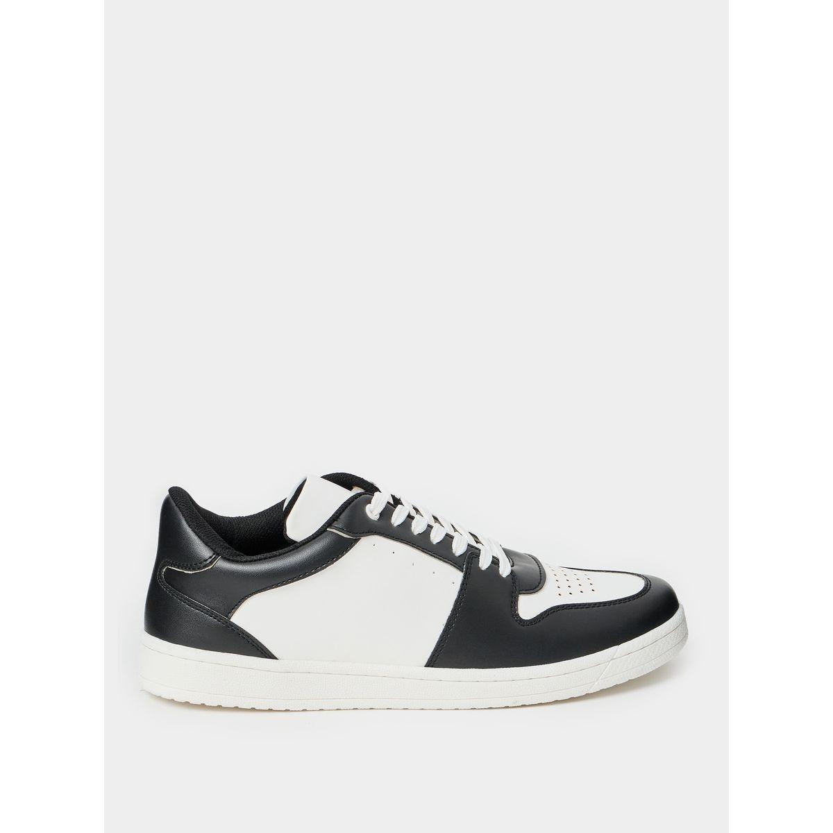 Styli Colorblock Panel Detail Lace Up Low Top Sneakers-men-shoes-sneakers-image-1