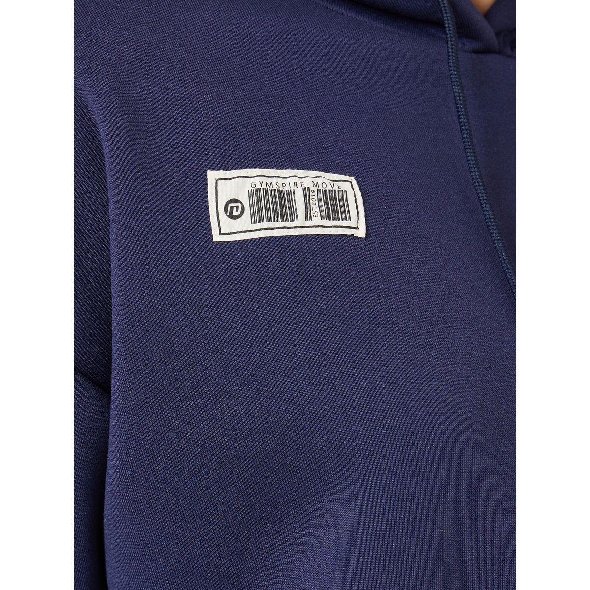Styli Unwind Terry Fleece Gymspire Patch Kangaroo Pocket Hoodie & Jogger Lounge Set-women-clothing-coordsets-image-6