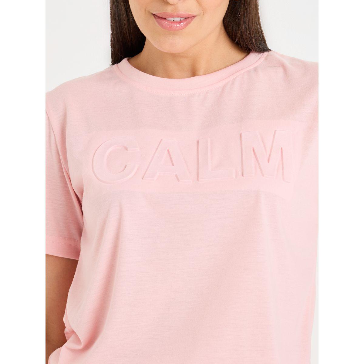 Styli Unwind Calm Embossed T-Shirt & Floral Pyjama Set-women-clothing-nightwear-pyjamas-longsets-image-3