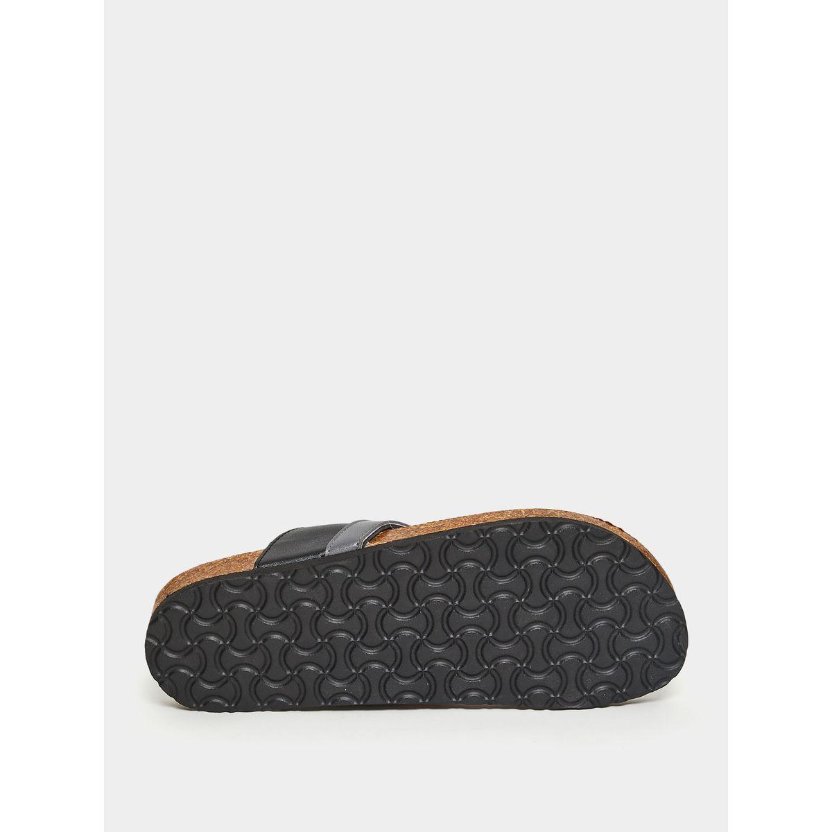 Styli Faux Leather Toe Ring Strap Casual Sandals-men-shoes-sandals-image-6