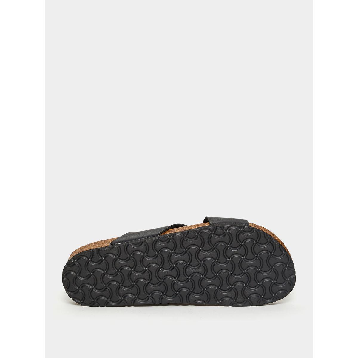 Styli Faux Leather Criss Cross Strap Casual Sandals-men-shoes-sandals-image-6