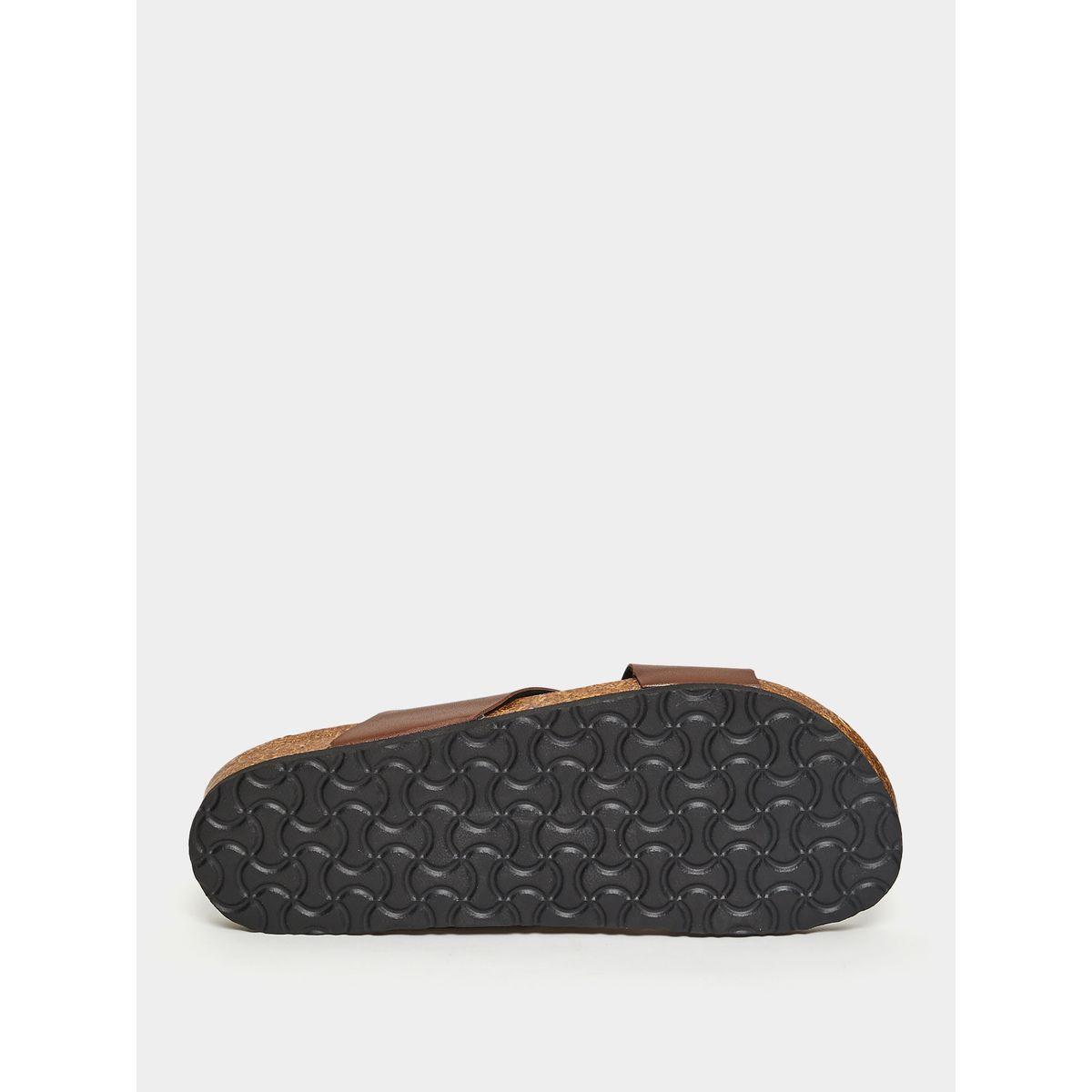 Styli Faux Leather Criss Cross Strap Sandals-men-shoes-sandals-image-6