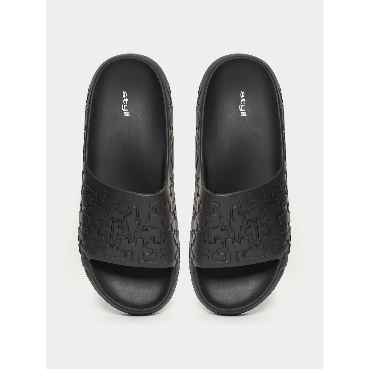 Styli Textured Chunky Slides-men-shoes-flipflopsandslides-image-4