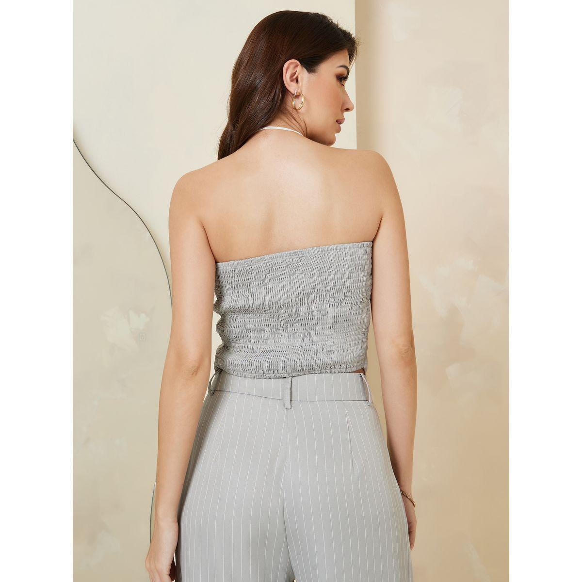 بلوزة باندو مع أزرار غلق-women-clothing-shirtsandblouses-blouses-image-4