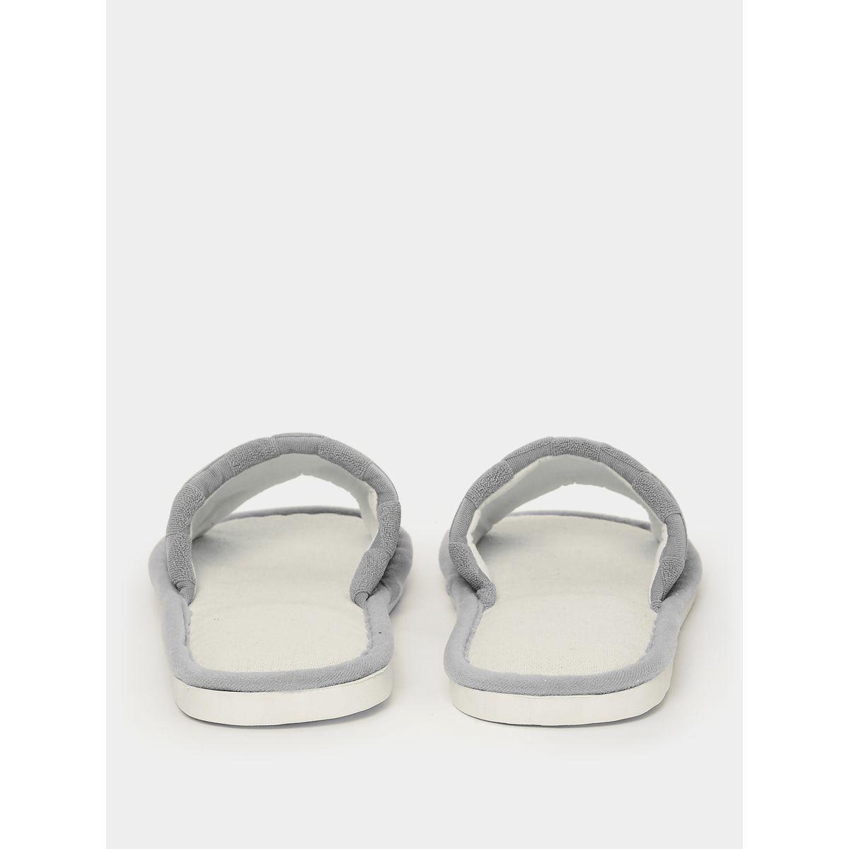 Styli Checked Texture Open Toe Bedroom Slippers-men-shoes-flipflopsandslides-image-3