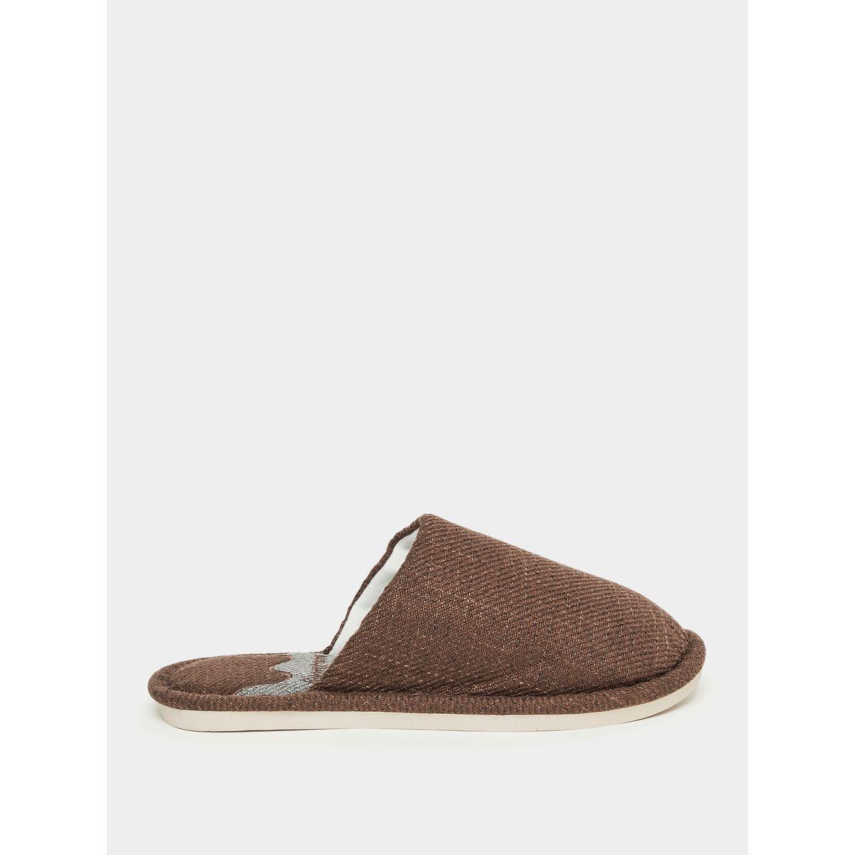 Styli Embroidery Detail Closed-Toe Bedroom Slippers-women-shoes-bedroomslippers-image-1