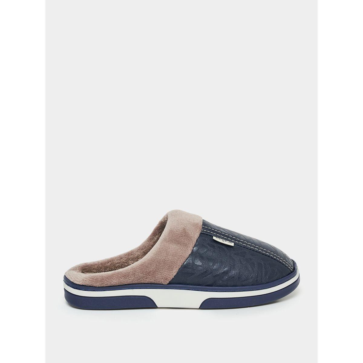 Styli Soft Velvet Closed-Toe Bedroom Slippers-men-shoes-flipflopsandslides-image-1
