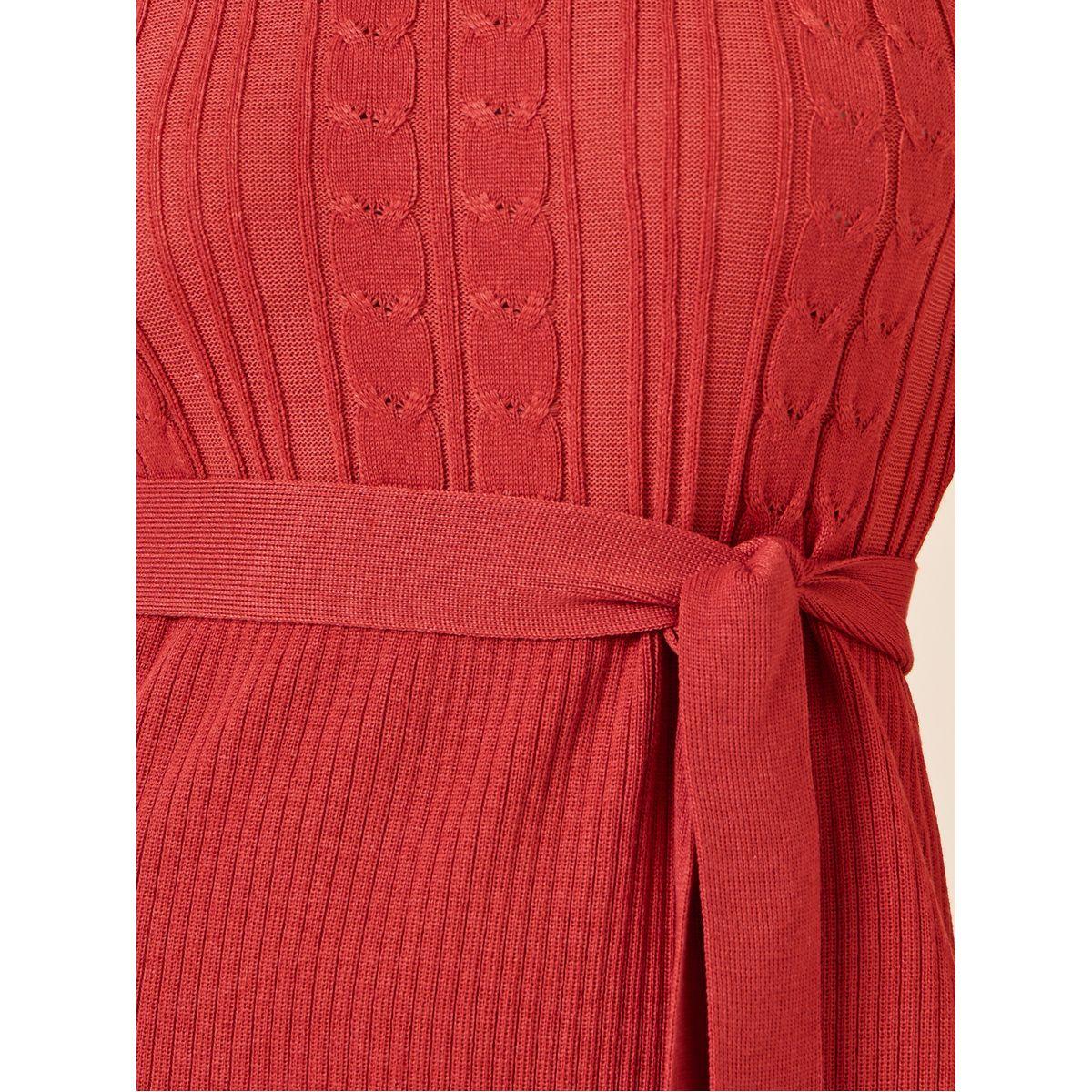 Styli Cable Knit A-Line Knee Length Dress-women-clothing-dresses-image-3