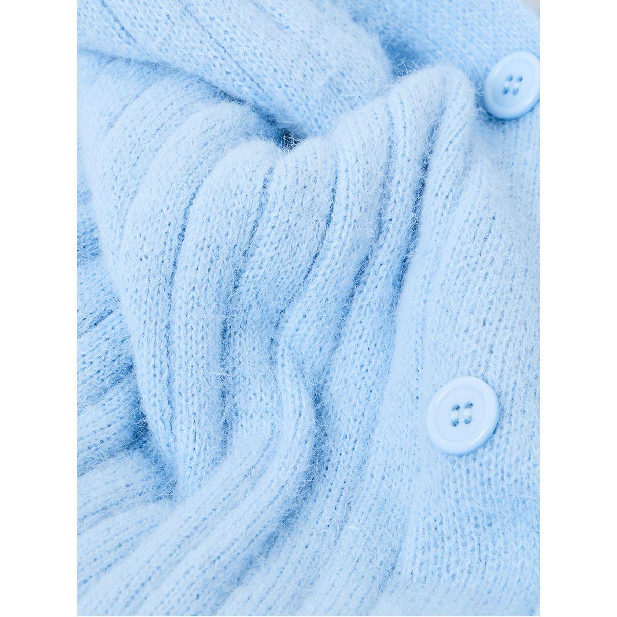 Styli Short Length Fuzzy Knit Button Down Cardigan-women-winterwear-cardigansandjumpers-cardigans-image-6