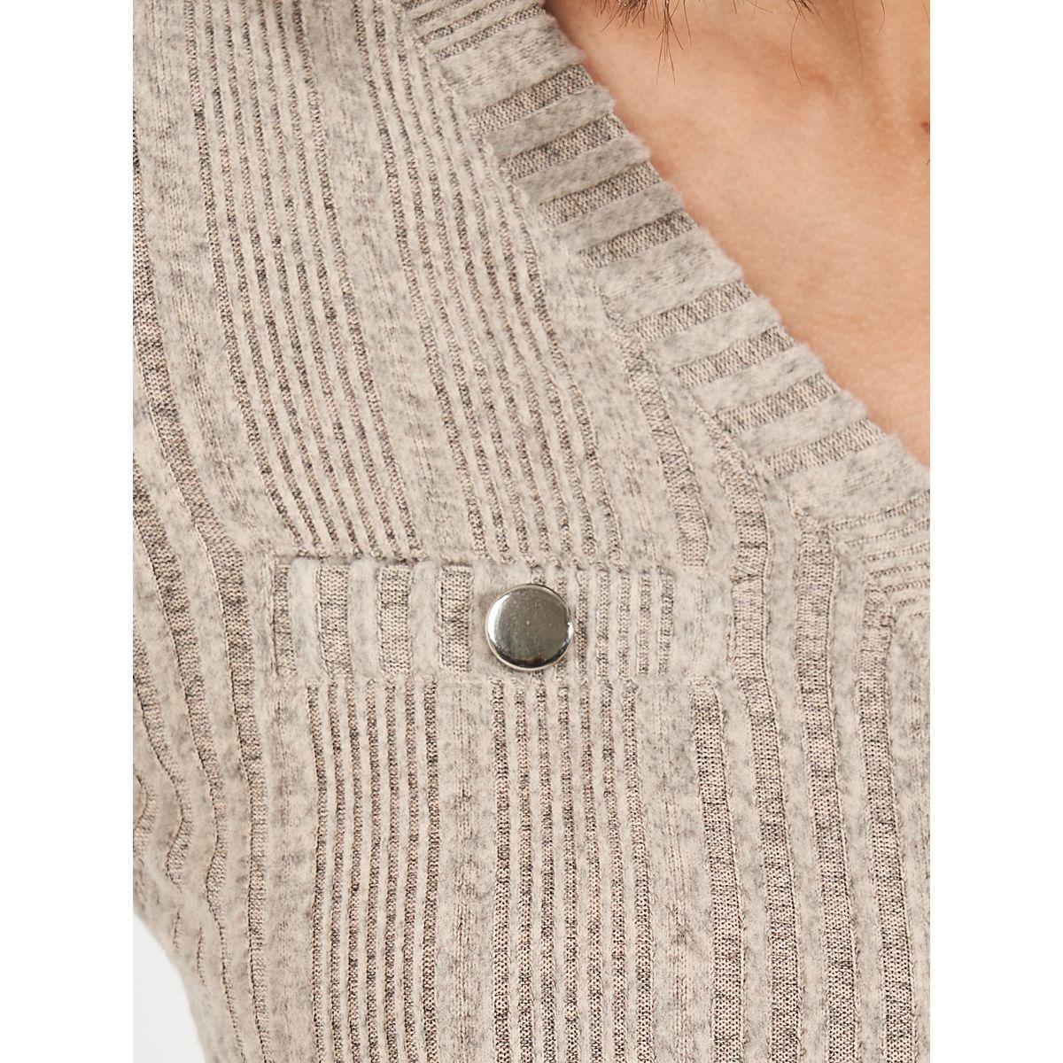 Styli Textured Knit Sweater Midi Dress with Button Detail-women-clothing-dresses-image-6