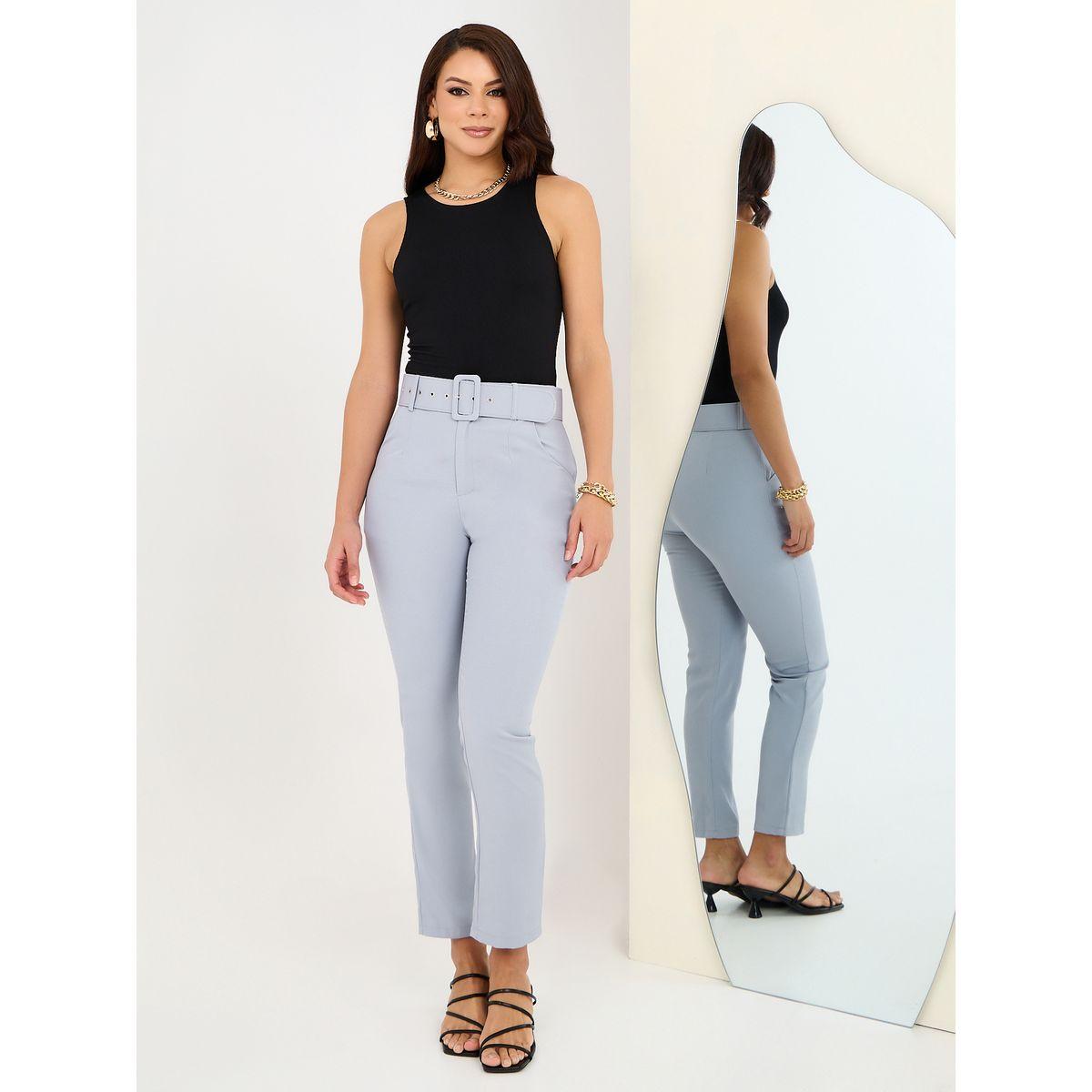 بنطال مطرز بقصة مستدقة-women-clothing-bottoms-trousers-image-1
