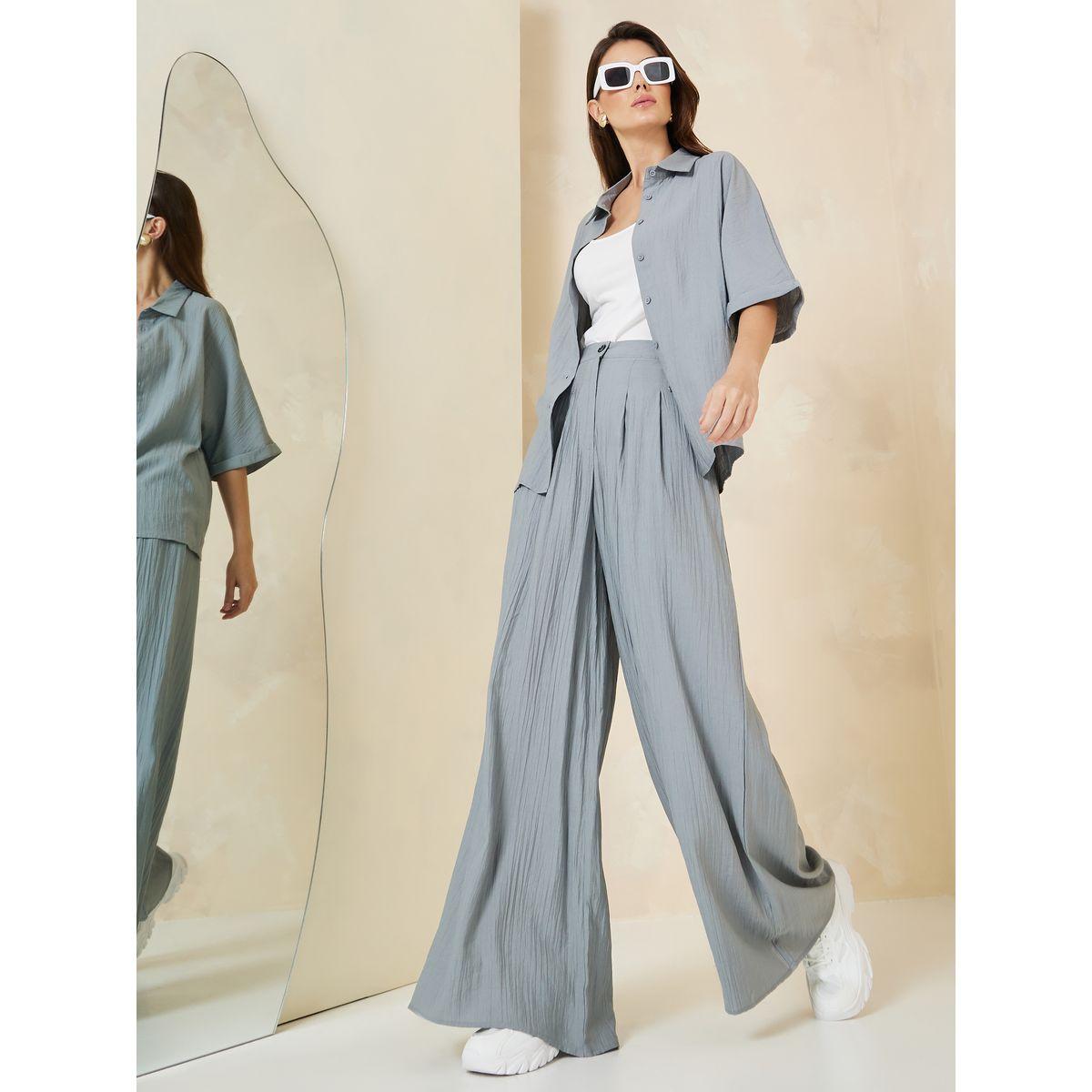 Styli Flowy Wide Leg Pants With Side Pockets-women-clothing-bottoms-trousers-image-1