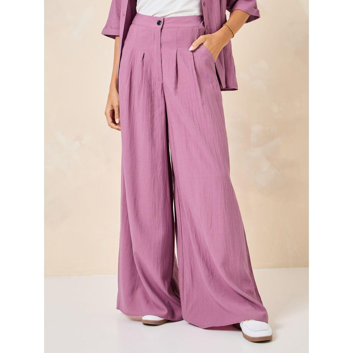 Styli Flowy Wide Leg Pants With Side Pockets-women-clothing-bottoms-trousers-image-2