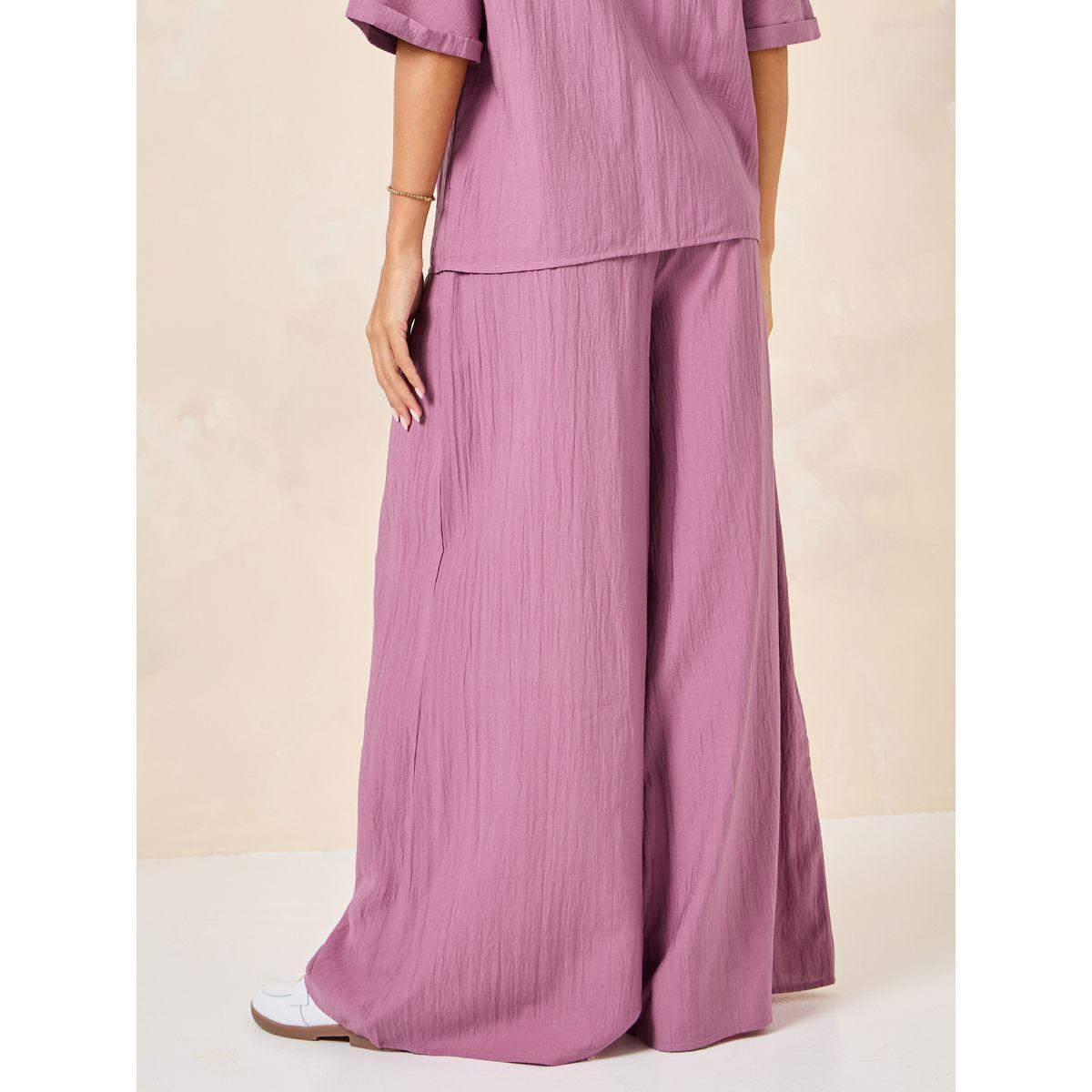 Styli Flowy Wide Leg Pants With Side Pockets-women-clothing-bottoms-trousers-image-4