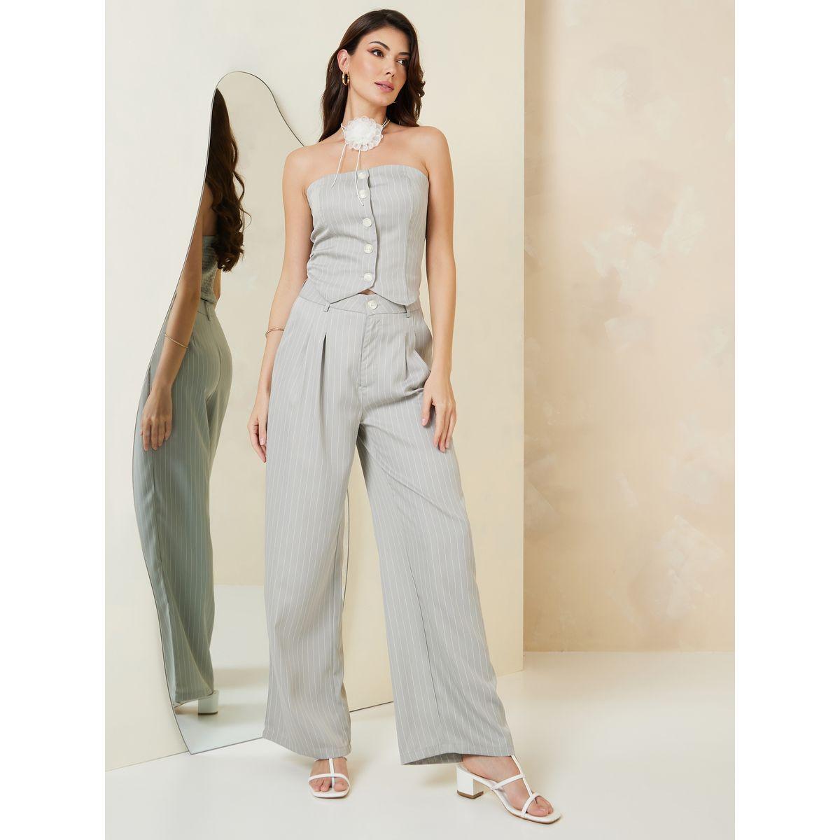 بنطال بأرجل واسعة وخصر عالي-women-clothing-bottoms-trousers-image-2