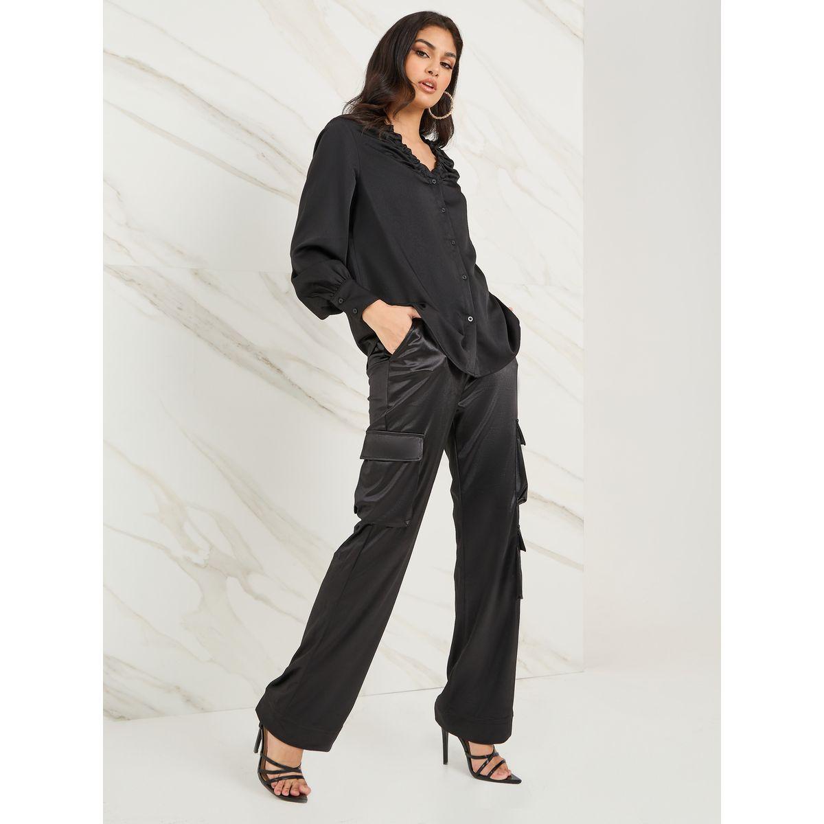 بنطال كارجو بفتحات حزام خصر-women-clothing-bottoms-trousers-image-1
