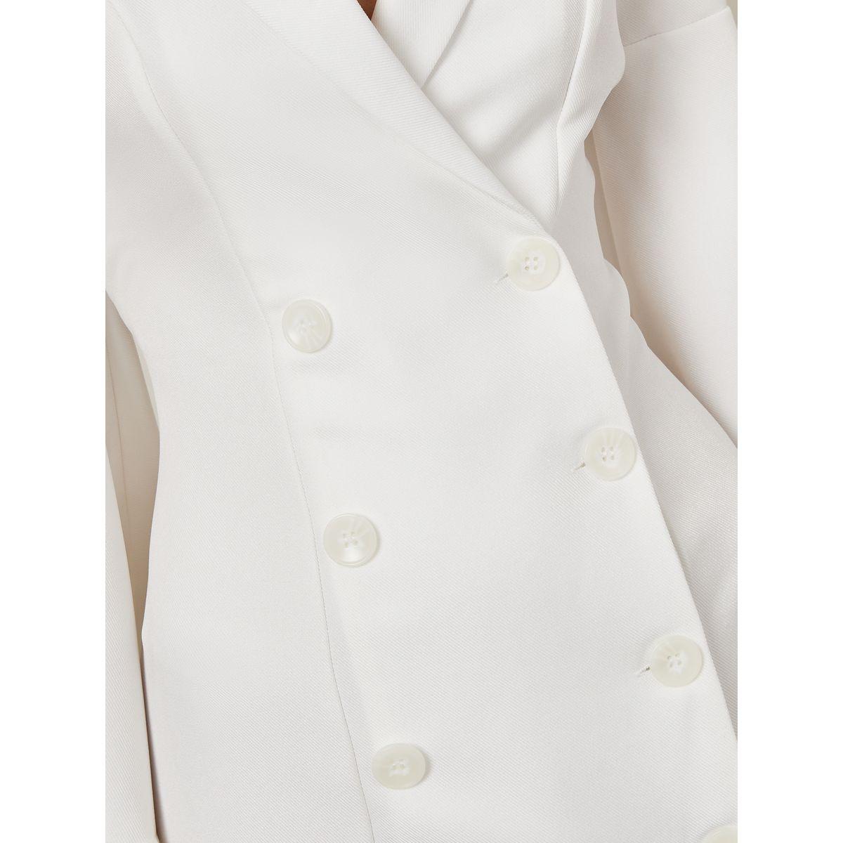 Styli Flute Sleeve Double Breasted Blazer Midi Dress-women-clothing-dresses-image-3