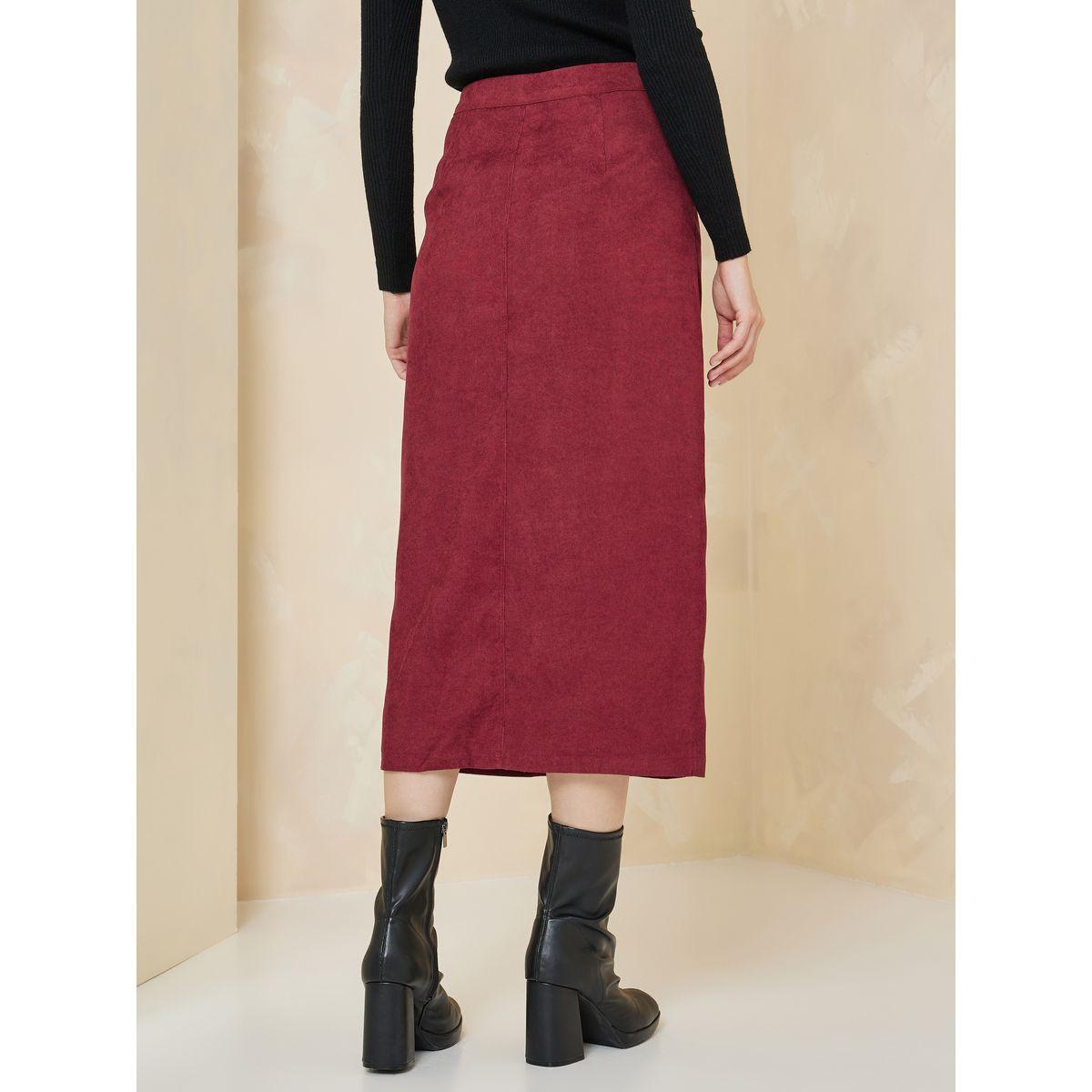 تنورة ميدي كوردروي مع أزرار-women-clothing-bottoms-skirts-image-4