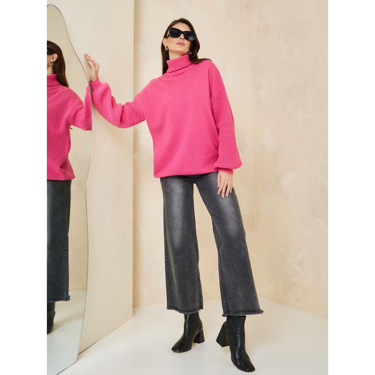 Styli Oversized Volume Sleeve Turtle Neck Sweater-women-clothing-cardigansandjumpers-jumpers-image-2