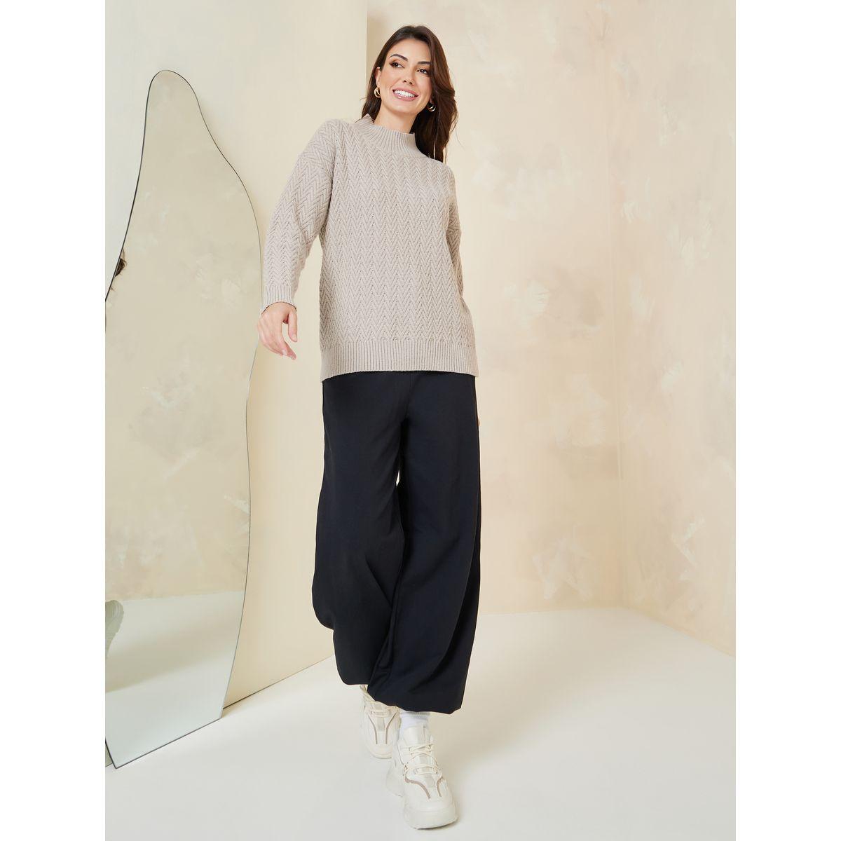 سويتر بياقة عالية وقصة عادية-women-clothing-cardigansandjumpers-jumpers-image-2