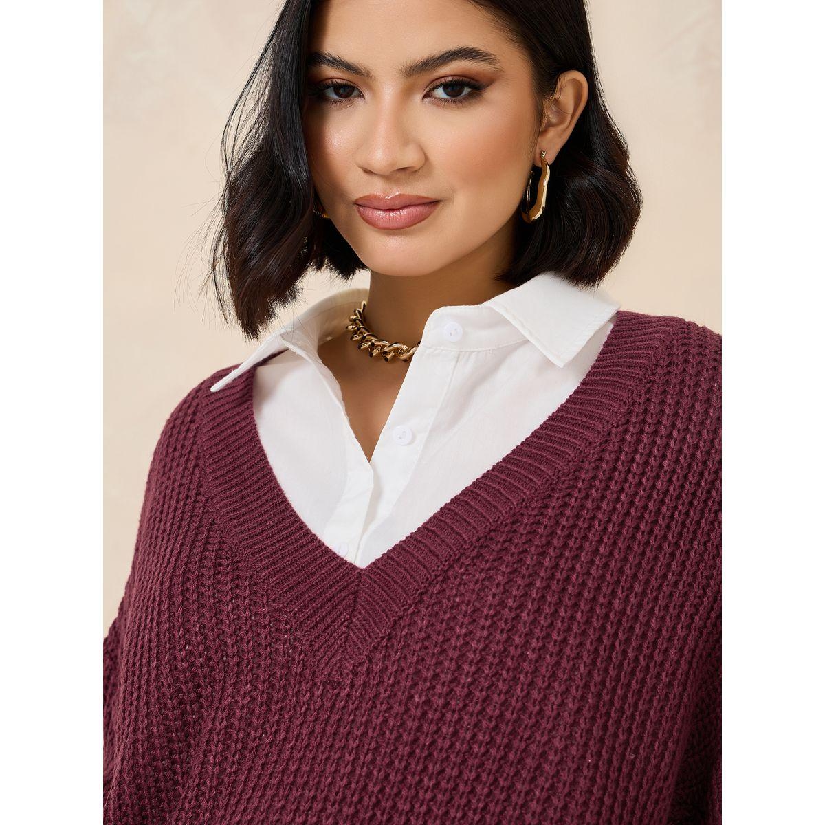 أفرول واسع بتفاصيل محبوكة-women-clothing-cardigansandjumpers-jumpers-image-3