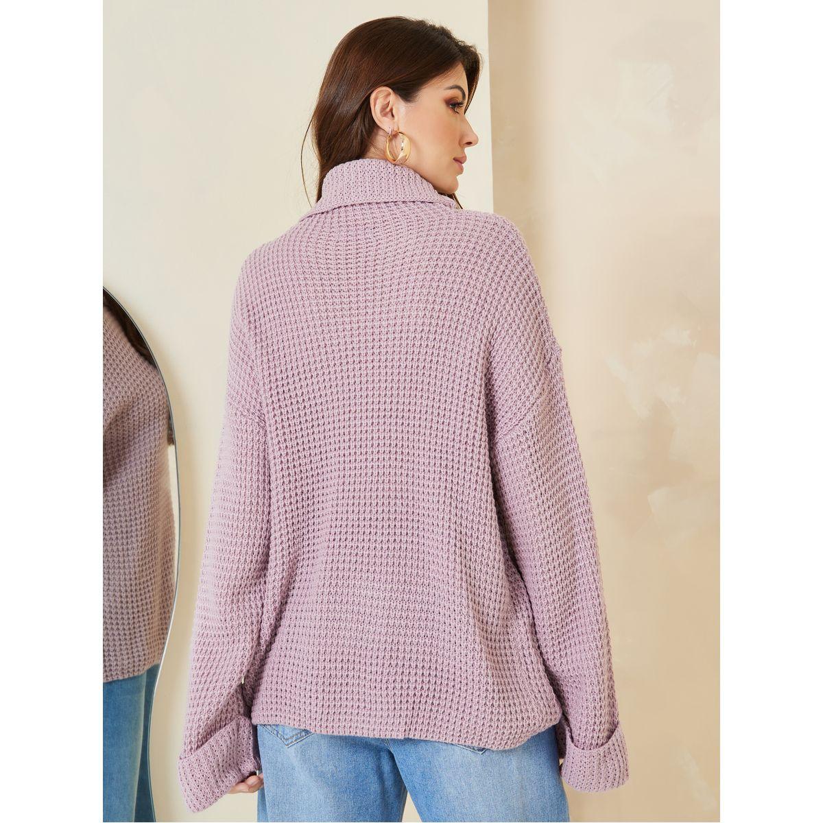 Styli Oversized Chunky Knit Turtle Neck Sweater-women-clothing-cardigansandjumpers-jumpers-image-3