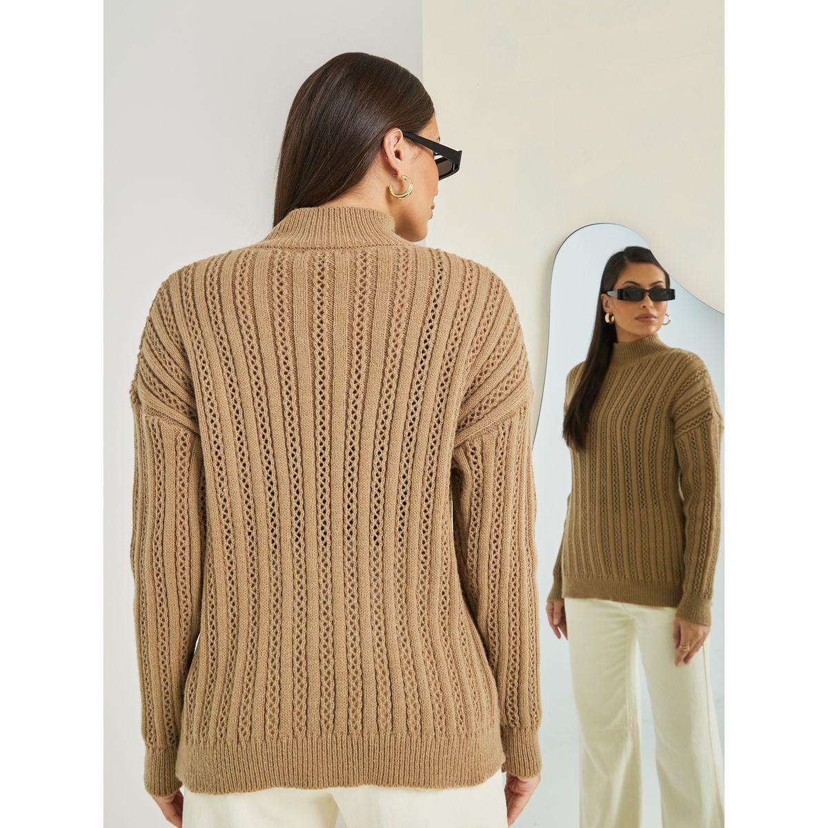 سويتر بياقة عالية وقصة عادية-women-clothing-cardigansandjumpers-jumpers-image-2