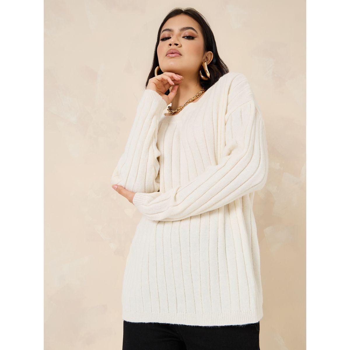 Styli Oversized Fit Regular Length Ribbed Sweater-women-clothing-cardigansandjumpers-jumpers-image-1