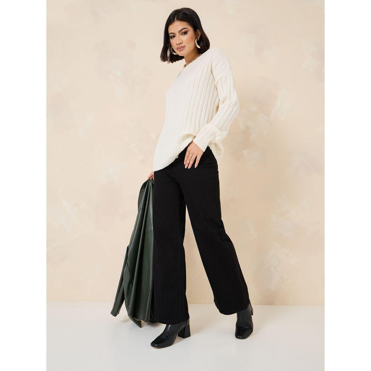 Styli Oversized Fit Regular Length Ribbed Sweater-women-clothing-cardigansandjumpers-jumpers-image-2