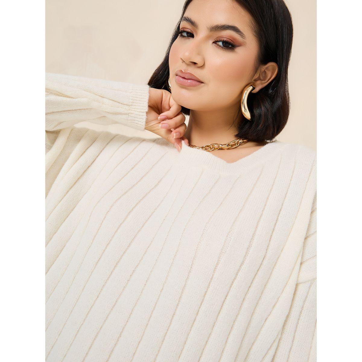 Styli Oversized Fit Regular Length Ribbed Sweater-women-clothing-cardigansandjumpers-jumpers-image-3