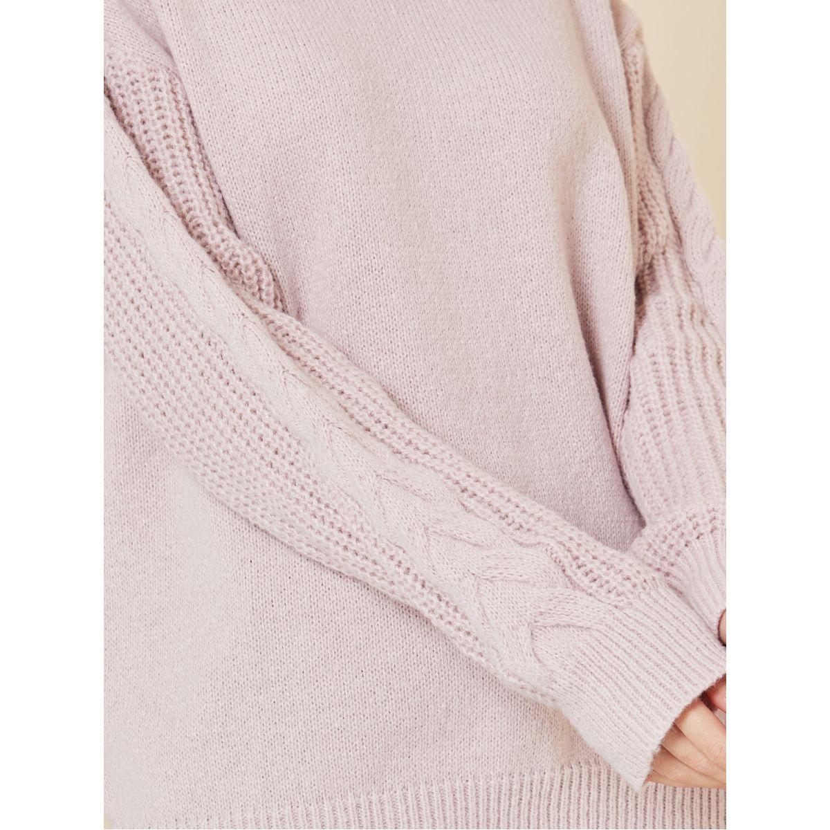 سويتر واسع بتفاصيل محبوكة-women-clothing-cardigansandjumpers-jumpers-image-3