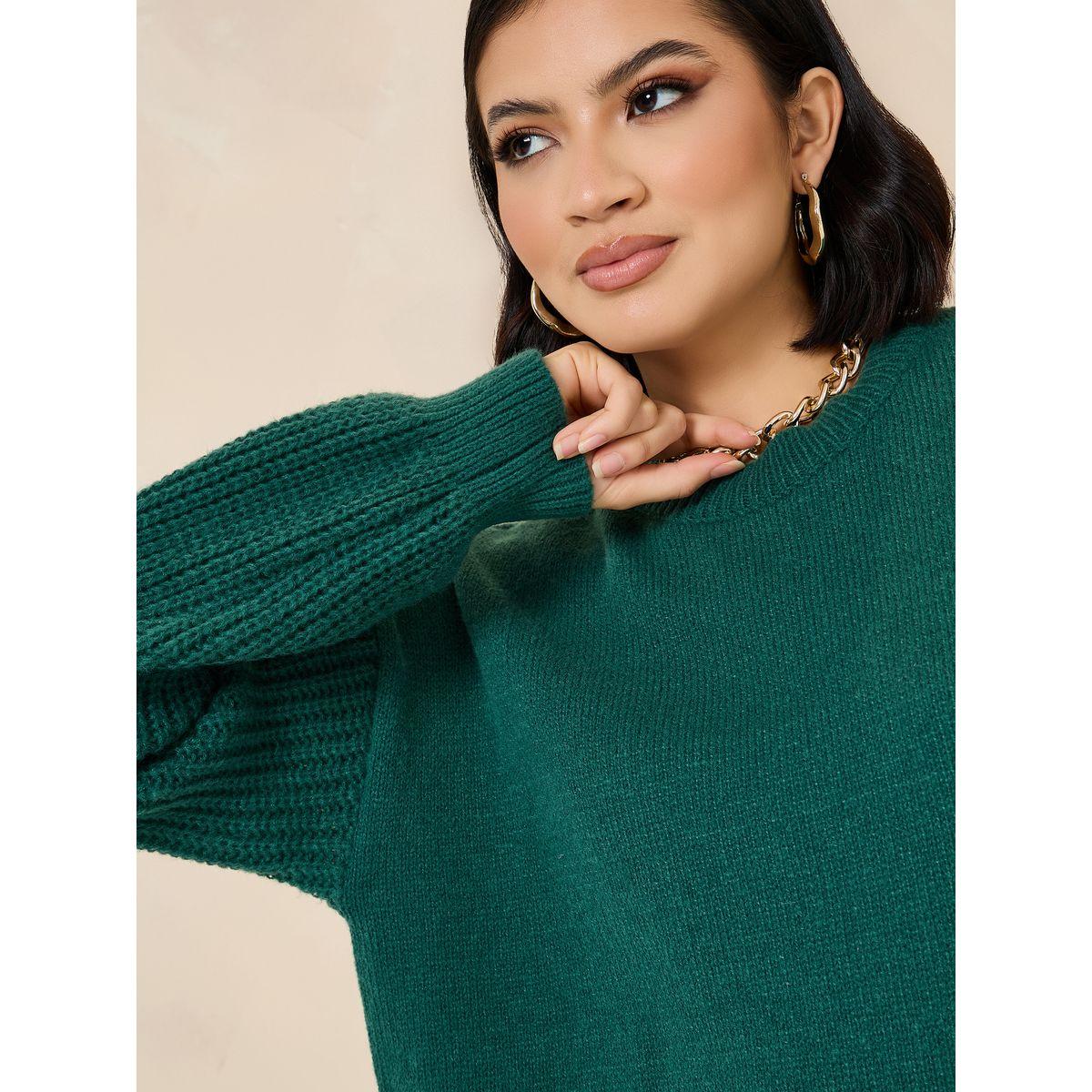 Styli Oversized Sweater With Cable Knit Sleeves-women-clothing-cardigansandjumpers-jumpers-image-4