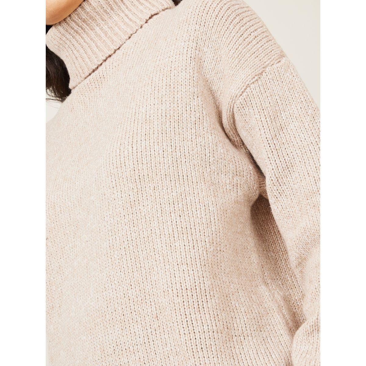 Styli Oversized Chunky Knit Mixed Yarn Sweater-women-clothing-cardigansandjumpers-jumpers-image-3