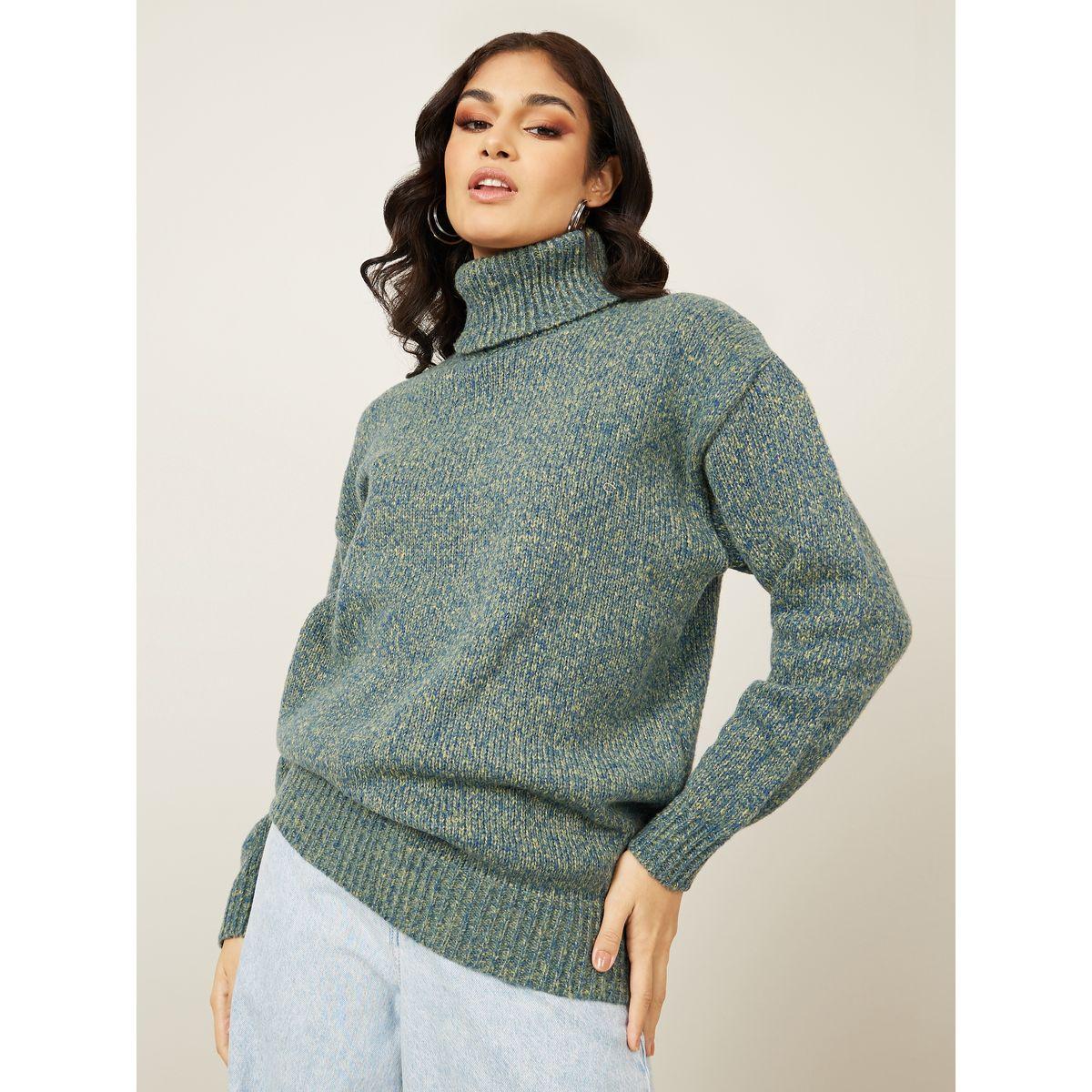 Styli Oversized Chunky Knit Mixed Yarn Sweater-women-clothing-cardigansandjumpers-jumpers-image-2