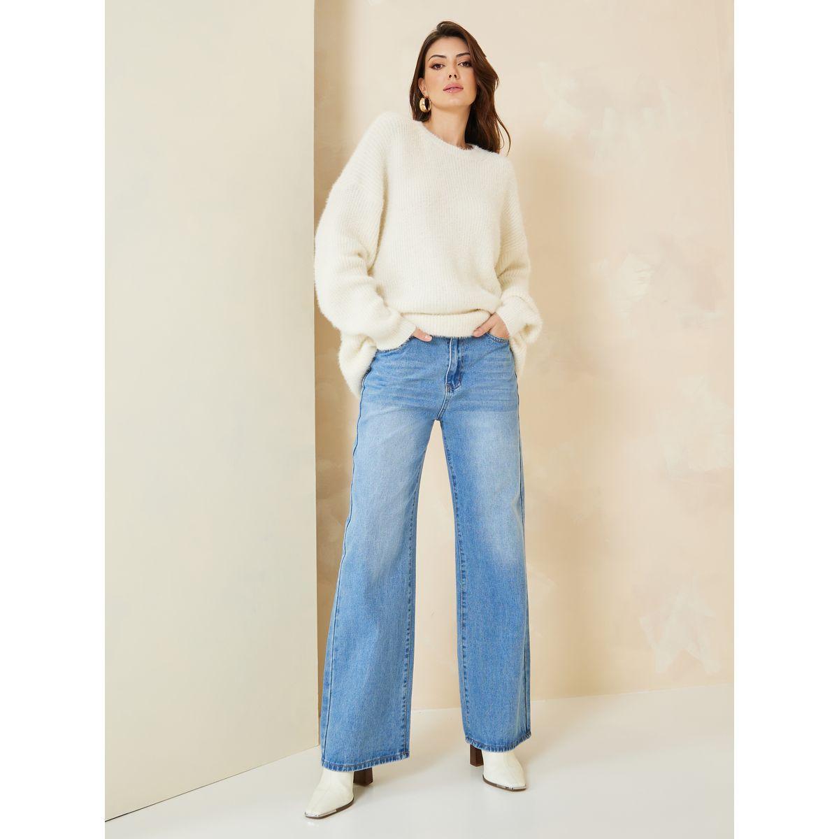 Styli Oversized Longline Fuzzy Yarn Sweater-women-clothing-cardigansandjumpers-jumpers-image-2
