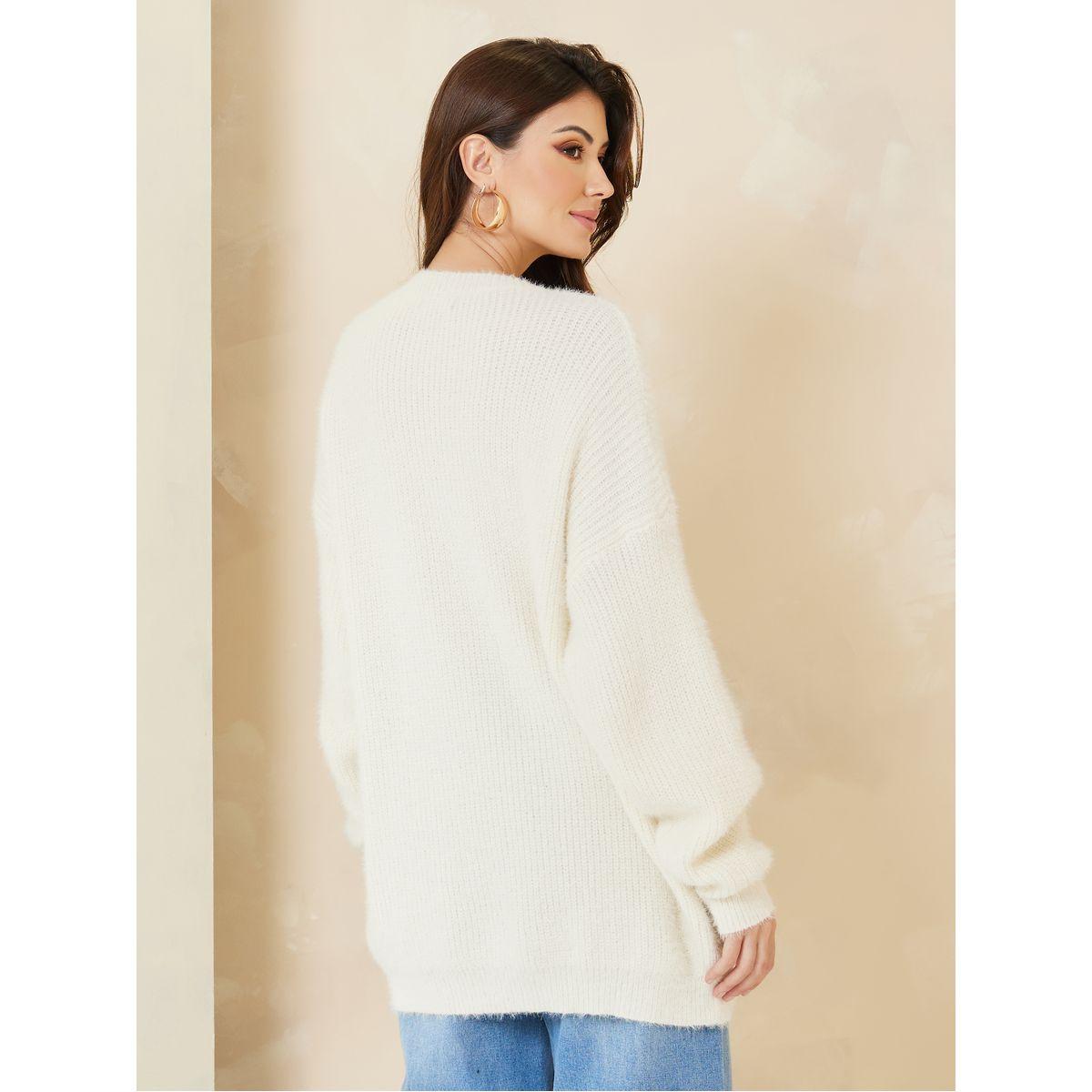 Styli Oversized Longline Fuzzy Yarn Sweater-women-clothing-cardigansandjumpers-jumpers-image-4