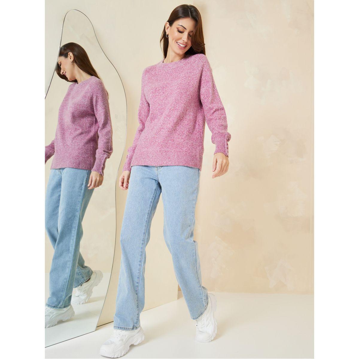Styli Regular Fit Brushed Yarn Longline Sweater-women-clothing-cardigansandjumpers-jumpers-image-2