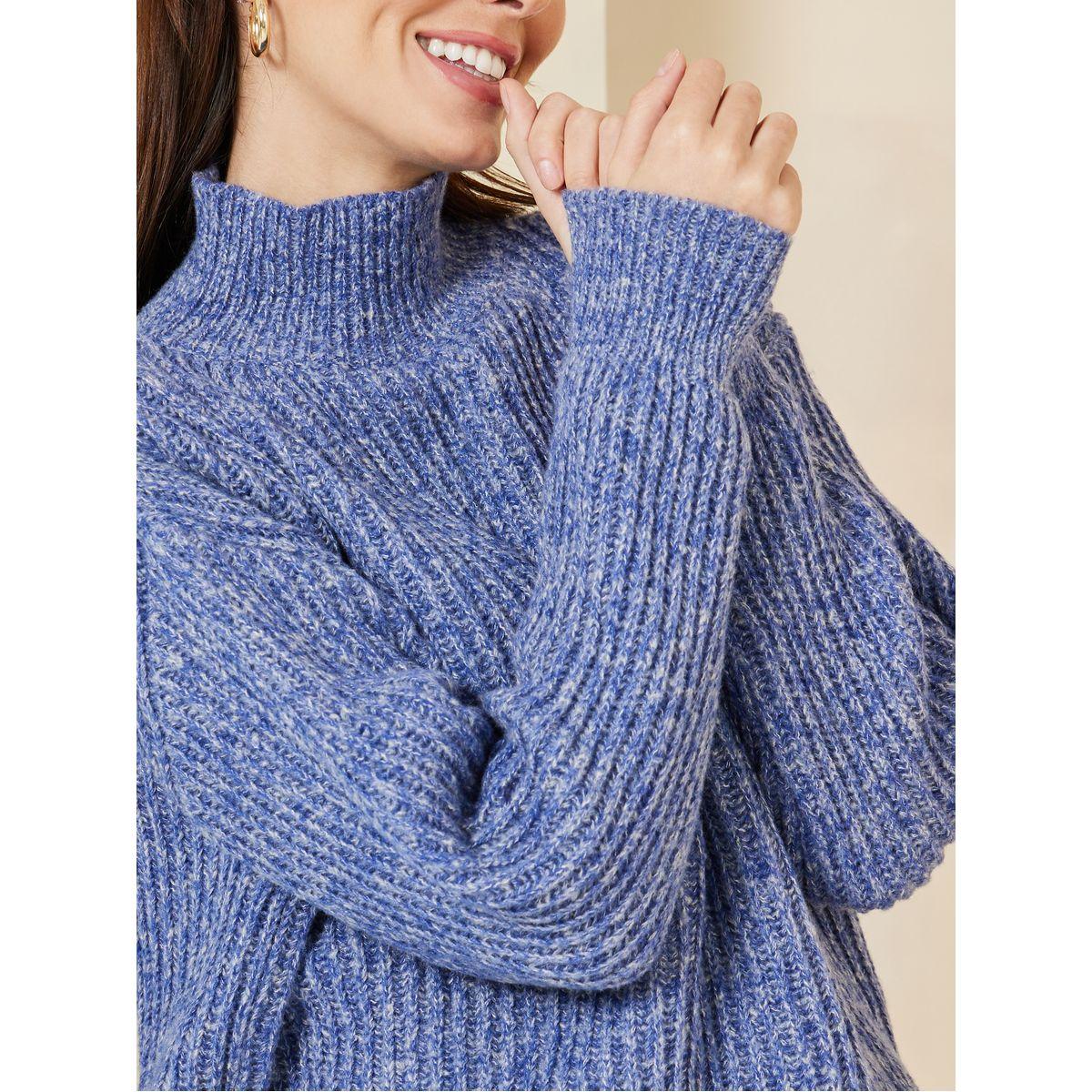 Styli Textured Ribbed High Neck Mixed Yarn Sweater-women-clothing-cardigansandjumpers-jumpers-image-3