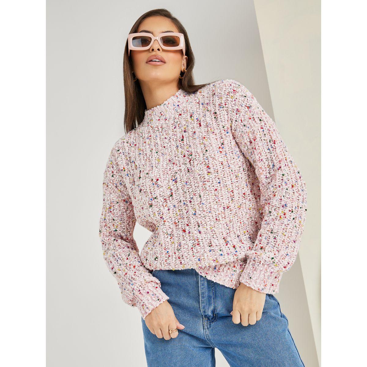 Styli Regular Fit Mixed Yarn High Neck Sweater-women-clothing-cardigansandjumpers-jumpers-image-3