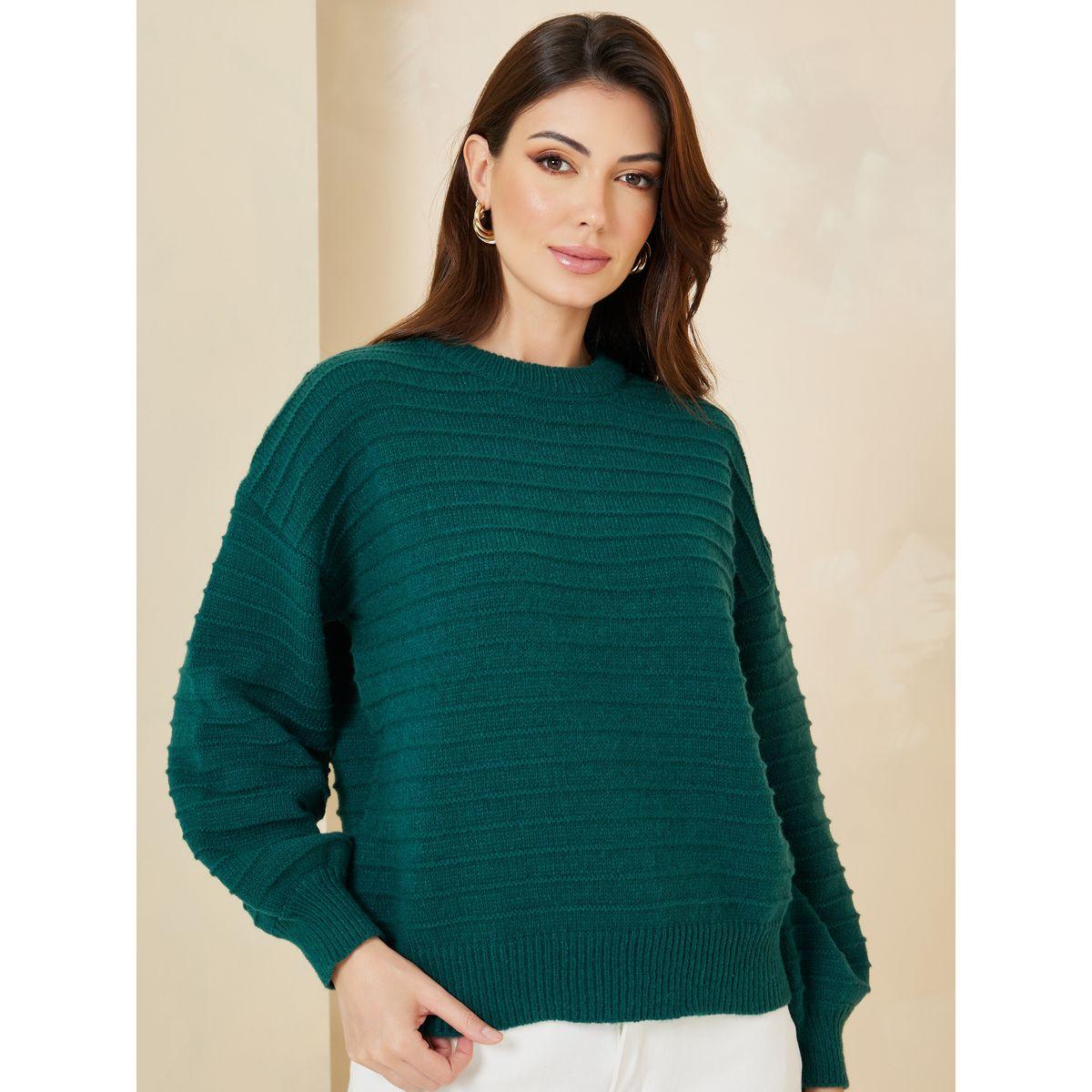 Styli Volume Sleeves Textured Sweater-women-clothing-cardigansandjumpers-jumpers-image-3