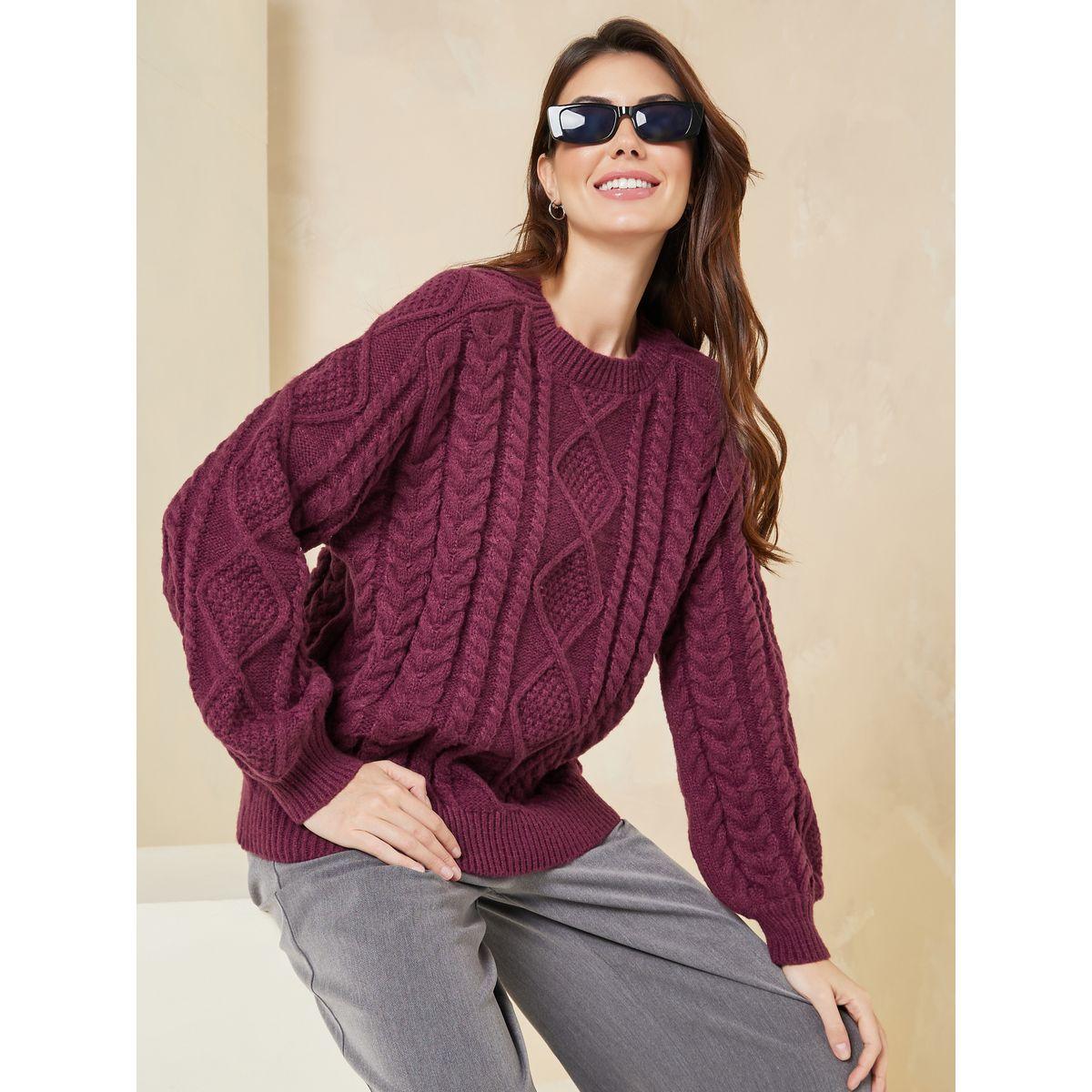 سويتر واسع بتفاصيل محبوكة-women-clothing-cardigansandjumpers-jumpers-image-5