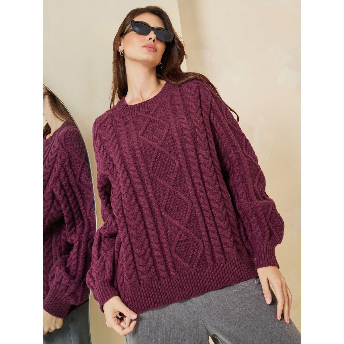 سويتر واسع بتفاصيل محبوكة-women-clothing-cardigansandjumpers-jumpers-image-3