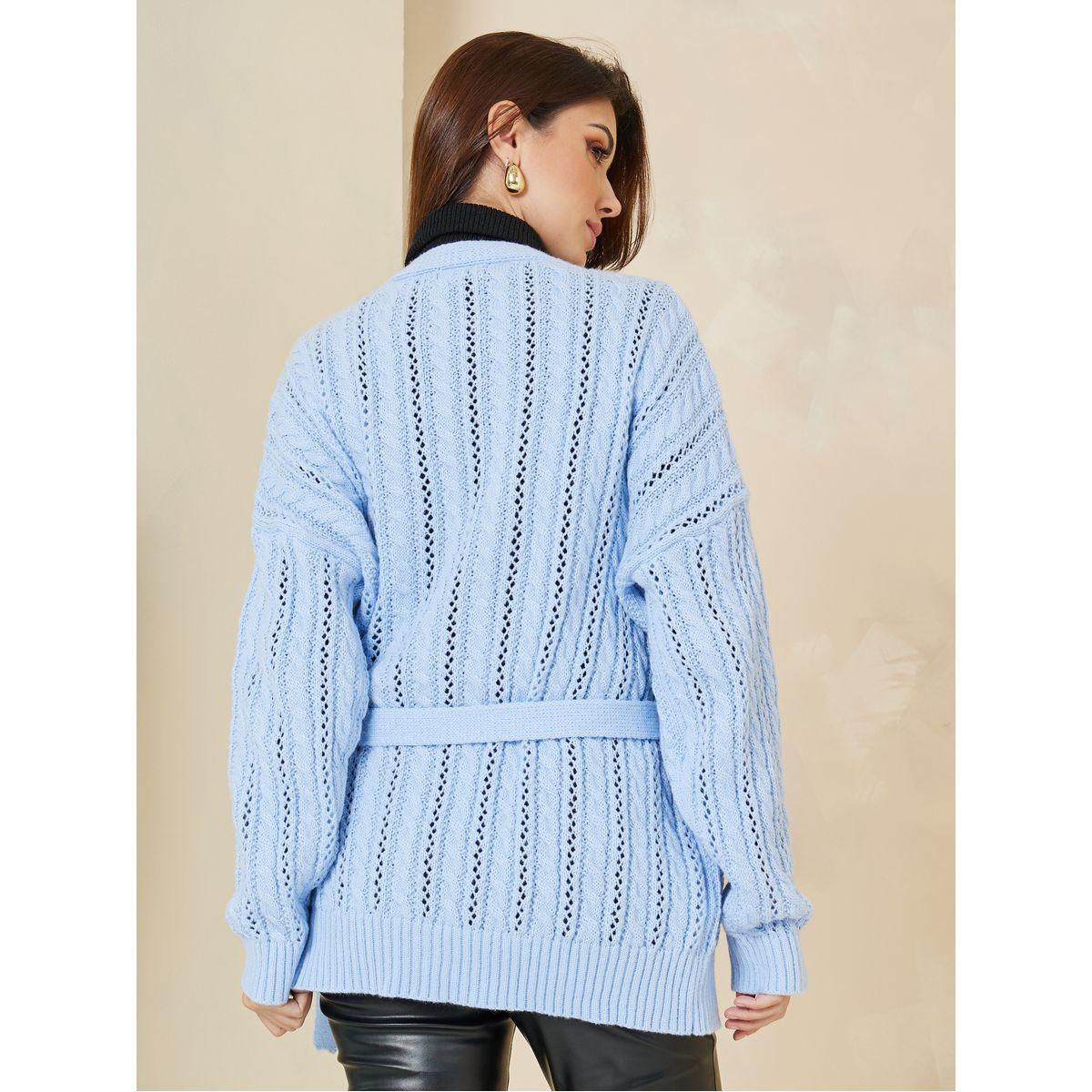 Styli Oversized Longline Wrap Front Cable Knit Sweater-women-clothing-cardigansandjumpers-jumpers-image-4